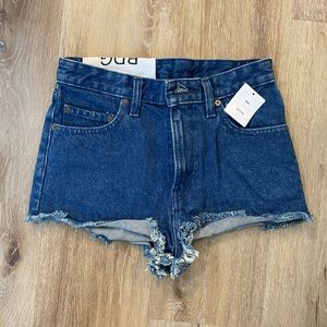 BDG high rise jean shorts